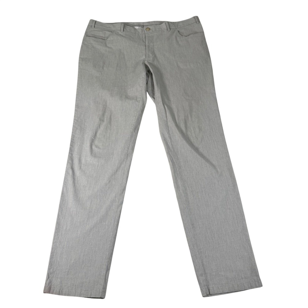 Canali Mens Gray Stretch Pants‎ Regular Fit Italy Quiet Luxury Designer 40x33 - Picture 2 of 11